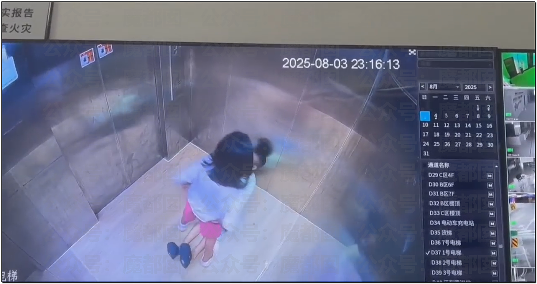辣眼睛！幼龄男女童电梯内褪衣裤模仿成年人行为（组图） - 4