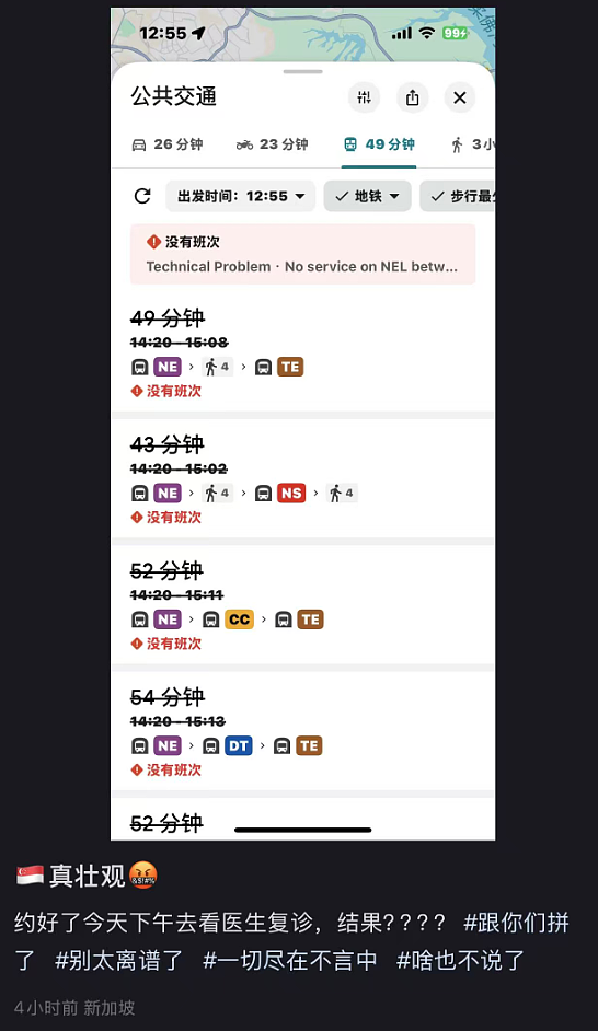 新加坡地铁突发大停电!11站停运、2条轻轨瘫痪、数十万人被困回家难…(组图) - 3