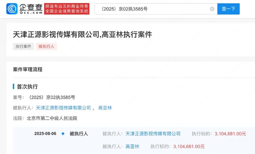 《家有儿女》“夏东海”扮演者高亚麟,被执行310万余元!(组图) - 1