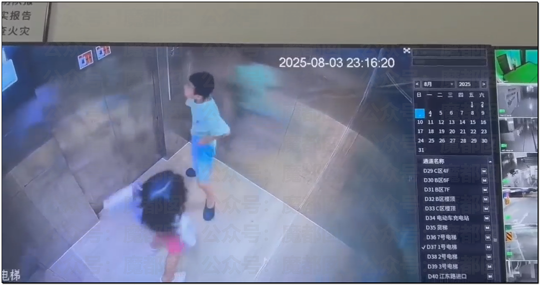 辣眼睛！幼龄男女童电梯内褪衣裤模仿成年人行为（组图） - 8