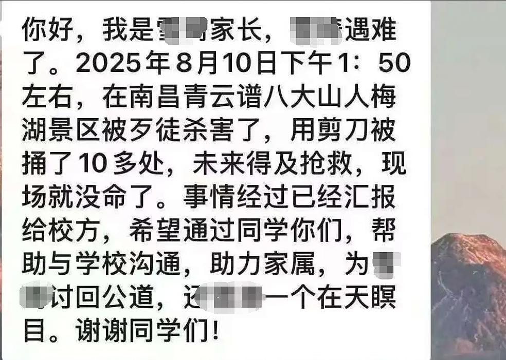 南昌19岁女大学生拒绝搭讪被持刀刺死,凶手身份流出是精神病又不惩罚(组图) - 4