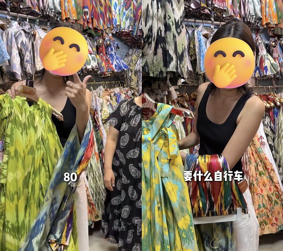 “穿上人均迪丽热巴、一生就穿一次”！打工人抢着去新疆菜市场做套“百元高定”？（组图） - 15