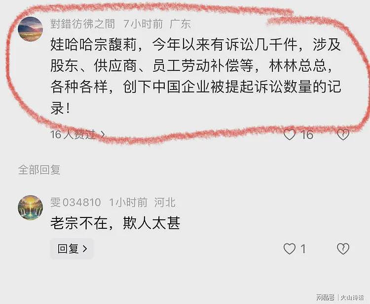 宗馥莉“后院起火”!杭州、宁波、温州等地十几家公司已提起诉讼(组图) - 2