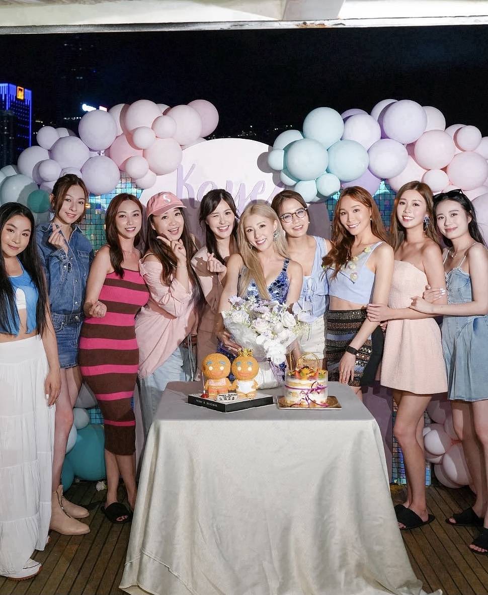 TVB前女星游艇开庆生派对!穿吊带裙秀事业线(组图) - 9