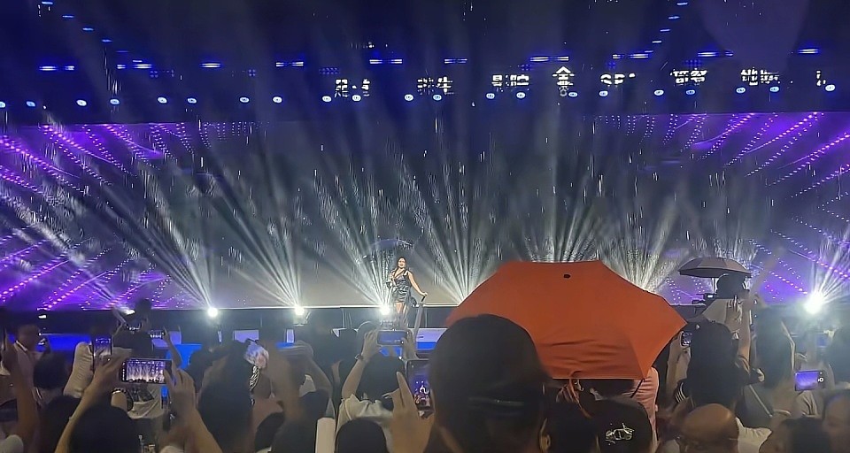 庄心妍商演大棚倒塌，钢架砸到躲雨观众，现场混乱，疑似两人遇难（组图） - 10