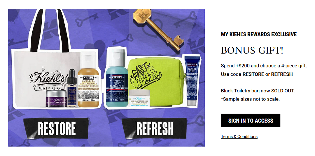 划算！【Kiehl's科颜氏】澳洲官网 买二送一 + 送礼包 + 再减20%（组图） - 2