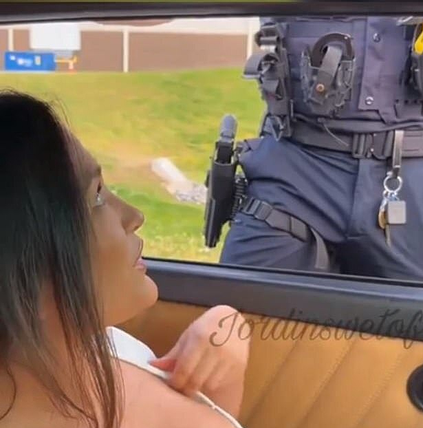 美国一女司机超速被交警拦下，竟主动提出让警察摸胸，以此交换免于处罚放行（组图） - 3
