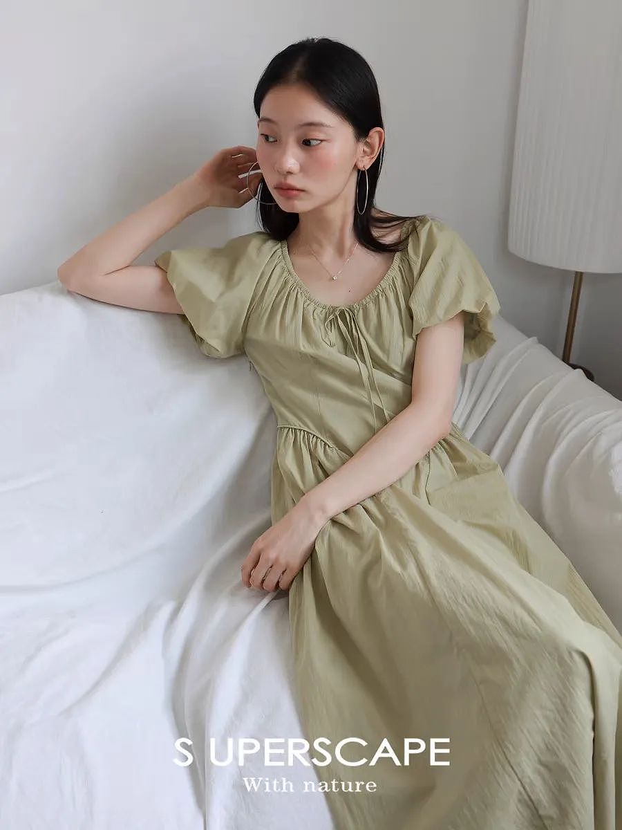 【时尚】又挑到10条美丽的绿裙子,好复古!好显白(组图) - 1