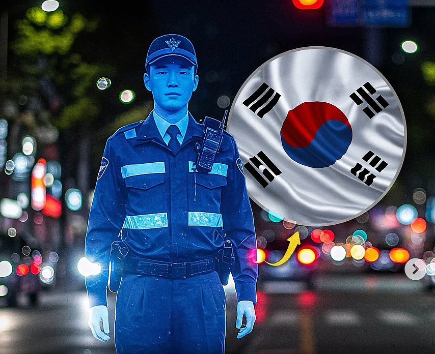韩国街头惊现“鬼警察”?深夜'全息投影'执勤吓坏市民,但治安效果堪称奇迹…(组图) - 7