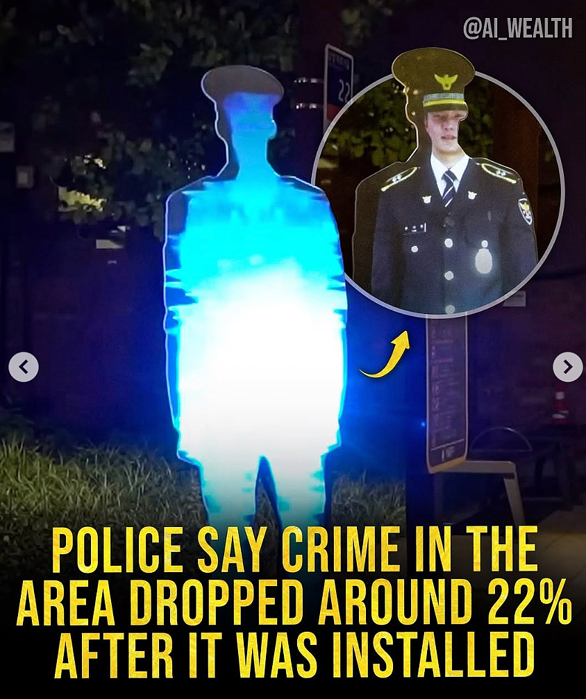 韩国街头惊现“鬼警察”?深夜'全息投影'执勤吓坏市民,但治安效果堪称奇迹…(组图) - 5