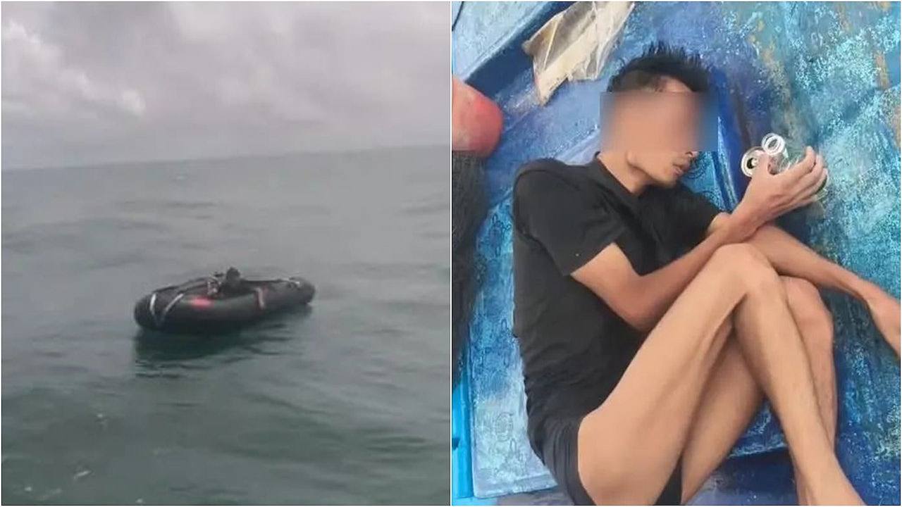 广西男乘橡皮艇海上漂流6天获救!救人者:可能靠雨水才坚持下来(组图) - 1