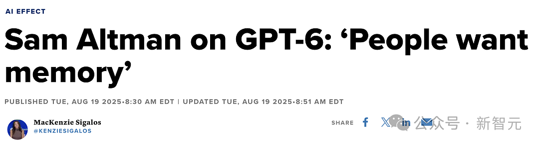 奥特曼首曝GPT-6，亲口承认GPT-5“搞砸了”！接入大脑读心，估值或飙破5000亿（组图） - 2