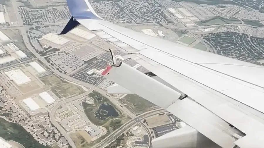 客机万米高空机翼断裂脱落，机身疯狂摇晃！满载航班硬闯4级飓风（组图） - 2