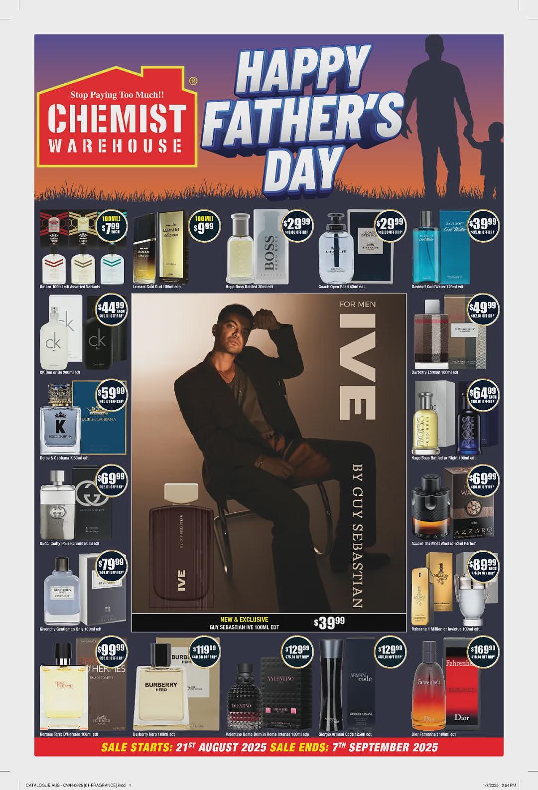 送母婴产品大礼包活动回归！【Chemist Warehouse】药店 8月21日至9月7日优惠目录（组图） - 1