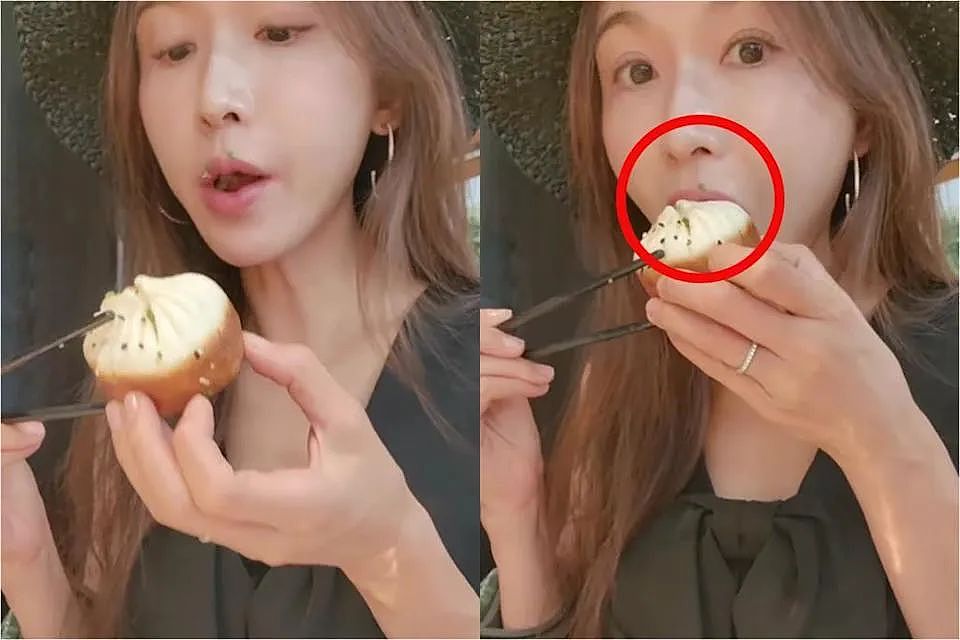 林志玲“吃播”上线：狂吸泡面，狂炫生煎（组图） - 9