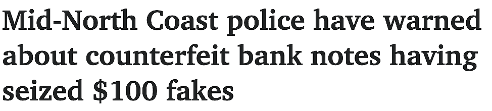 澳洲假钞泛滥！警方查获数百张百元假币，商家需警惕（组图） - 1