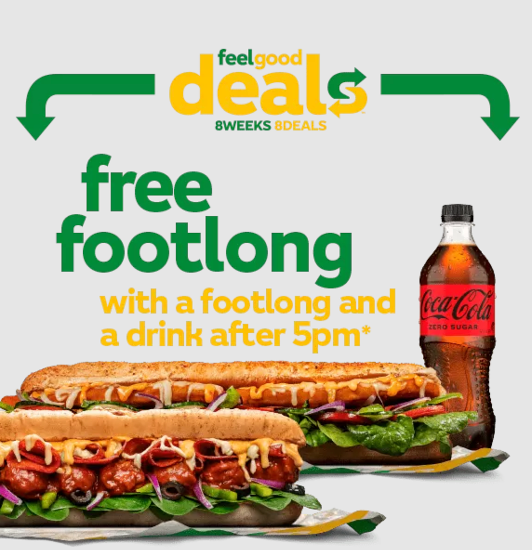 Subway买一送一！Footlong 限时来袭！（组图） - 1
