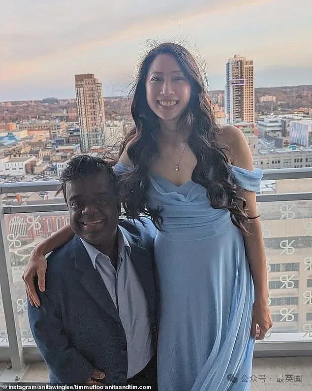 亚裔美女企业家不爱“高富帅”，竟嫁给1米22非裔男子！婚纱照被当成AI合成…（组图） - 4
