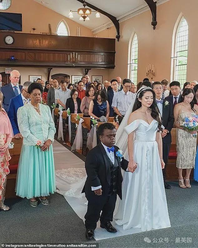 亚裔美女企业家不爱“高富帅”，竟嫁给1米22非裔男子！婚纱照被当成AI合成…（组图） - 1