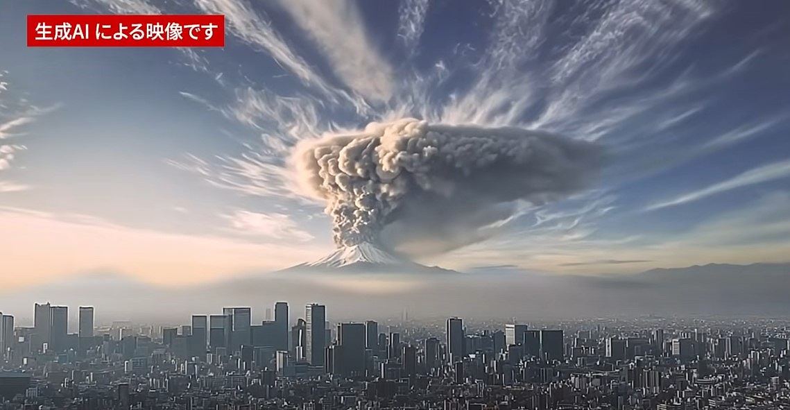 富士山若爆发会怎样？东京推AI模拟影片，火山灰覆盖首都列车停驶（视频/组图） - 3