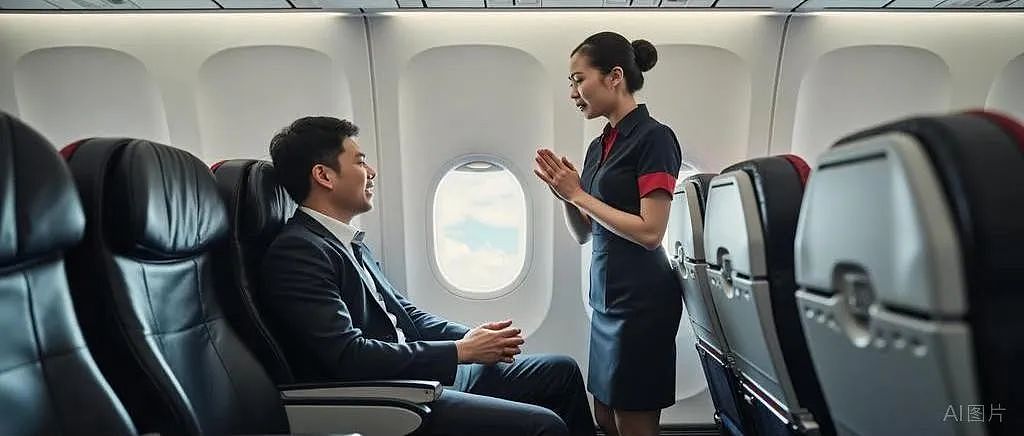 顾客点名让乘务长亲自摆餐！为什么空姐不敢反抗白金卡乘客？（组图） - 1