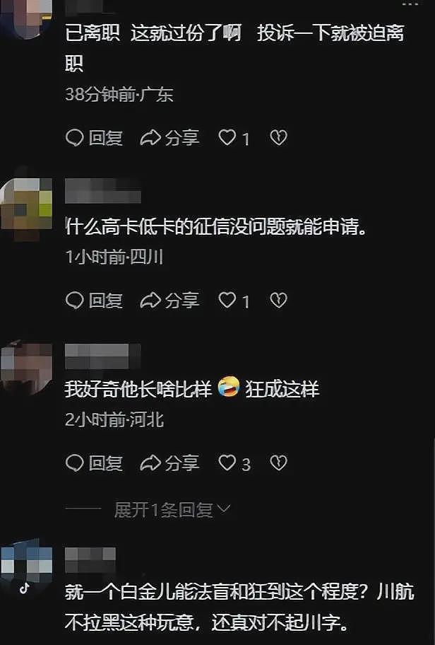 飞机上乘客摆餐被拒后续：飞3天投诉3人，真实意图曝光，更多乘务员爆料（组图） - 3