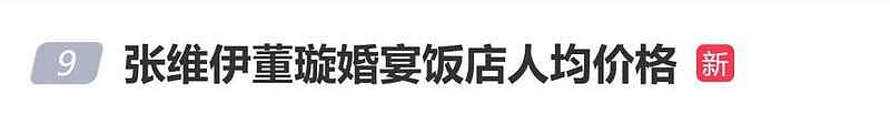 张维伊董璇婚宴人均67元？张公子真会过日子（组图） - 1