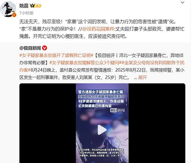 河北女子家暴去世后续，婆婆下跪求饶，被抓画面曝光，姚晨发声（组图） - 19