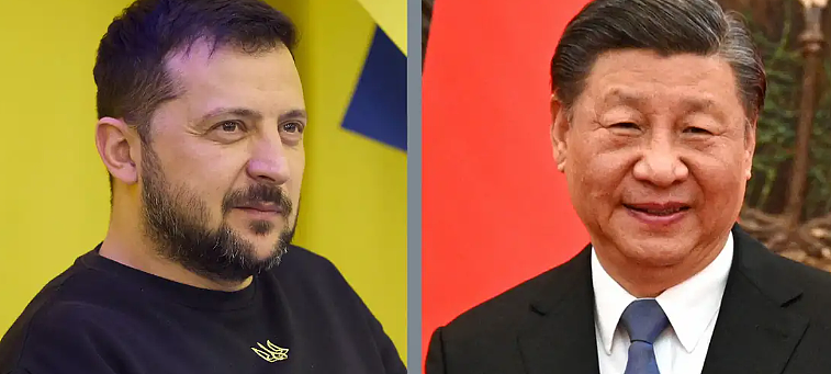 罕见互动！习近平在乌克兰独立日向泽连斯基致贺电（组图） - 1