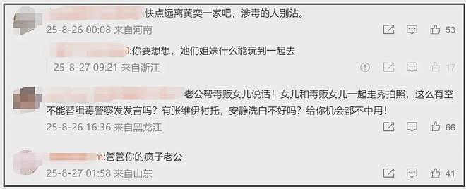 张伦硕声援风波升级！把抵制毒贩模糊成网暴，钟丽缇评论区沦陷（组图） - 16