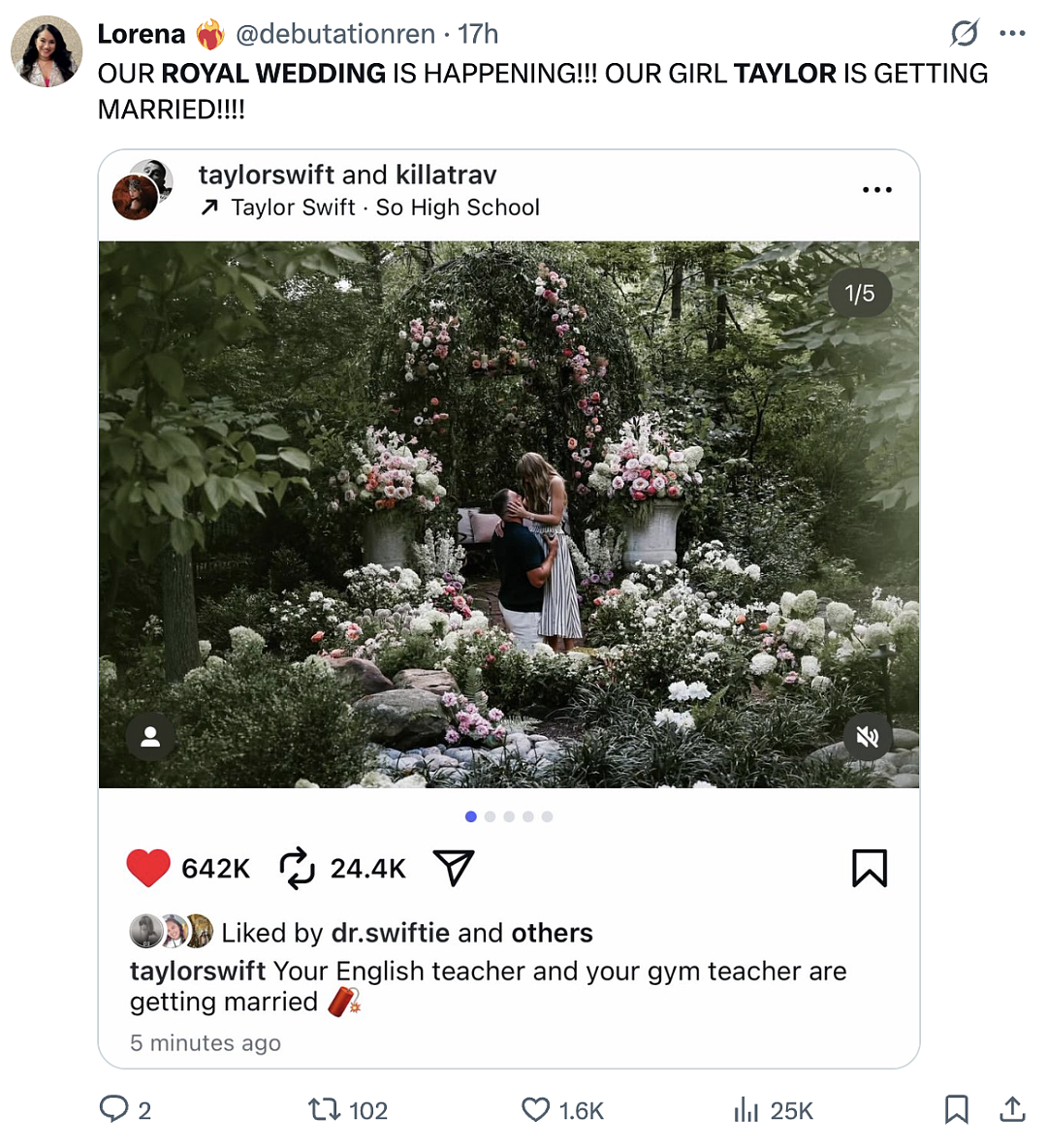 全球沸腾！巨星霉霉与顶尖运动员男友订婚！700万超大钻戒曝光网友狂欢玩梗：美国王室婚礼要来了（组图） - 23
