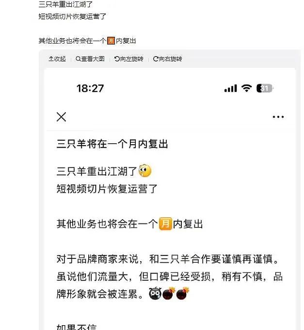 “三只羊”一个月内复出?(组图) - 1