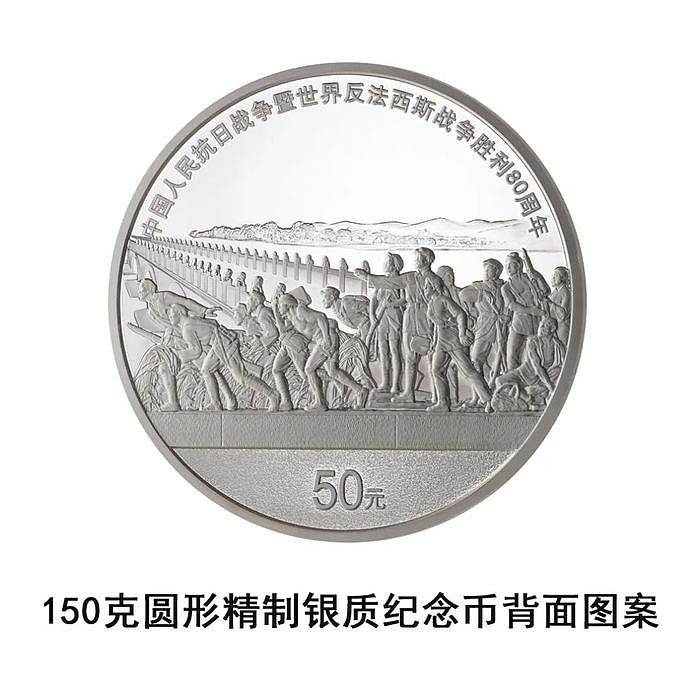 央行9月3日起发行4枚抗战胜利80周年纪念币！8克纯金币面额100元（组图） - 7