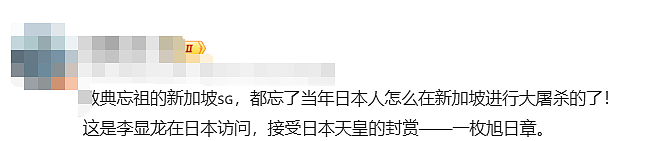 双手压裤线、立正挨训姿态…新加坡前总理李显龙获日本天皇绶章！网友怒批：勿忘历史（组图） - 10