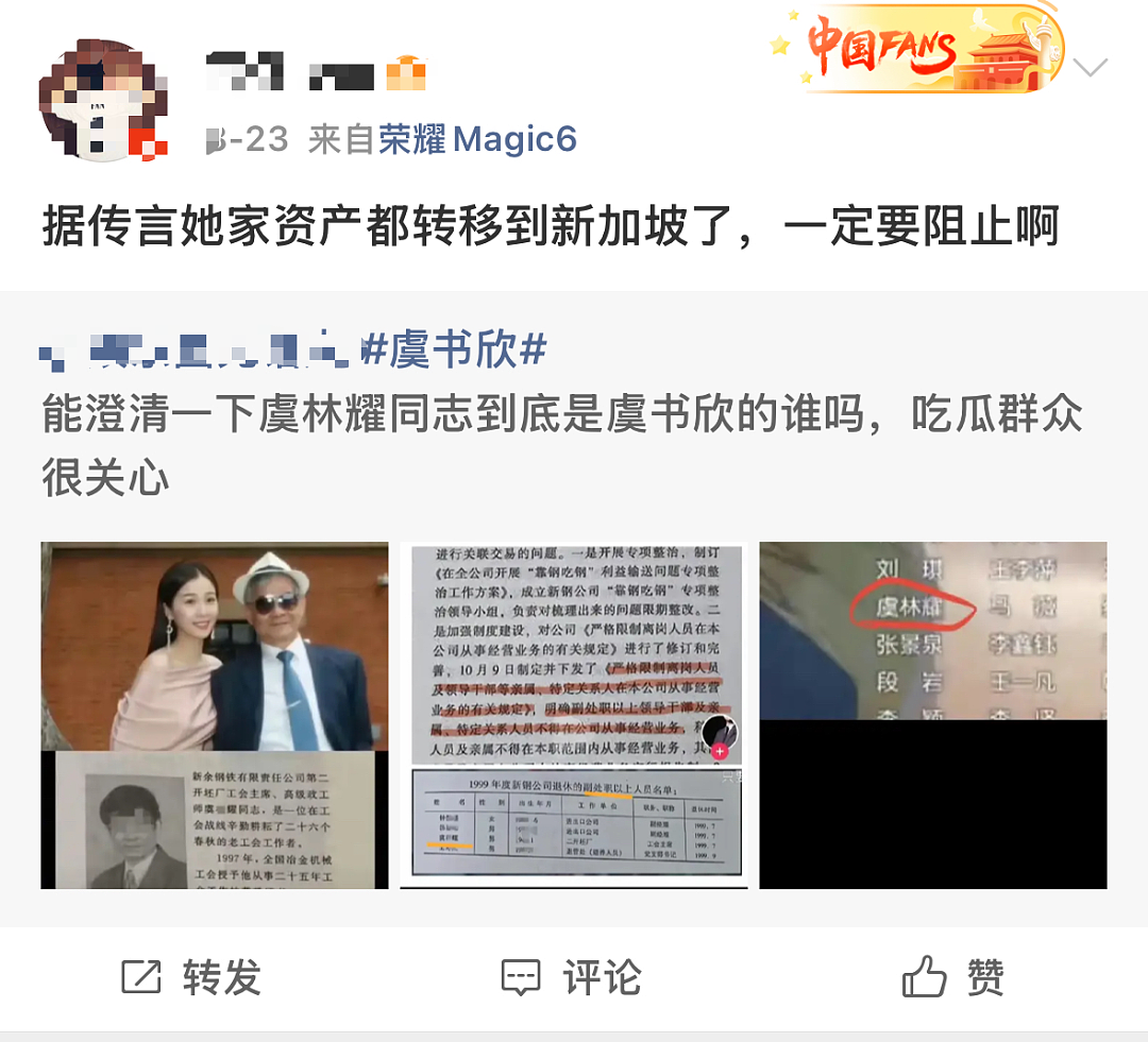 被曝侵吞15亿国资、移民新加坡?中国女明星虞书欣家族被指官商勾结,更多细节曝光(组图) - 12