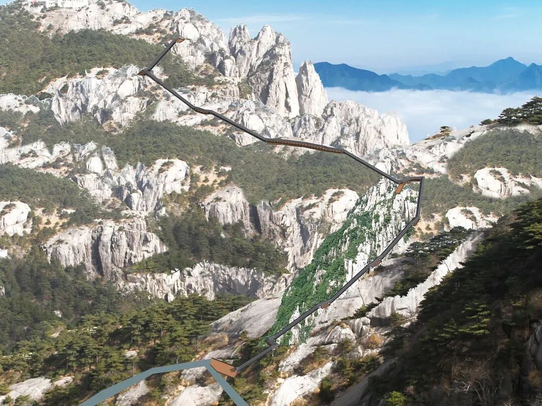 举债1.27亿给大山装扶梯！中国景区为争抢游客频出奇招（组图） - 1