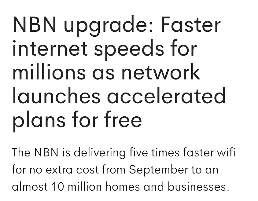 澳洲NBN免费提速，网速快5倍！土澳终于进步了...（组图） - 1