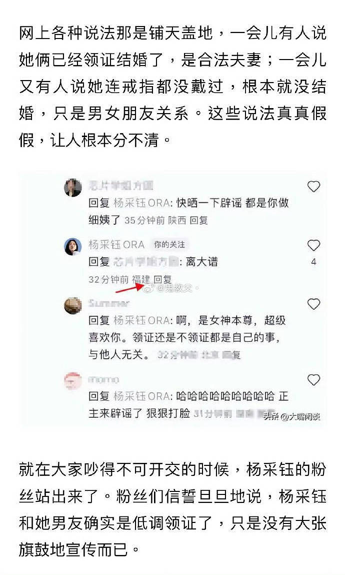 冲上热搜！杨采钰“一个字”回应网友“生孩子但没领证”质疑（组图） - 6