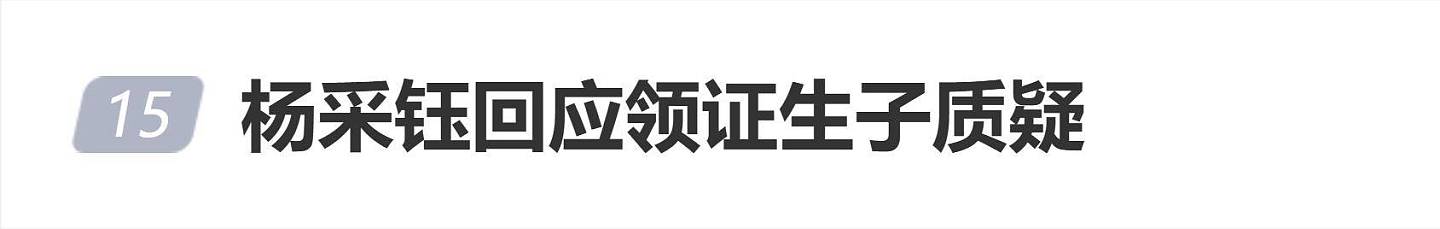 冲上热搜！杨采钰“一个字”回应网友“生孩子但没领证”质疑（组图） - 1