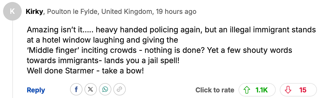 为了保护难民,英国警察暴力镇压英国人,英国人怒:难民住酒店买名牌还性骚扰,我们才是弱势群体!(组图) - 18