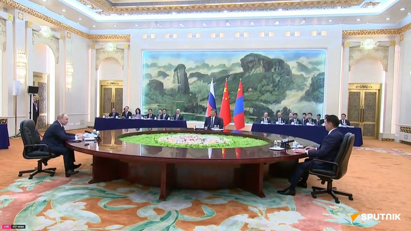 中国阅兵:习近平与俄罗斯总统普京会谈(组图) - 2