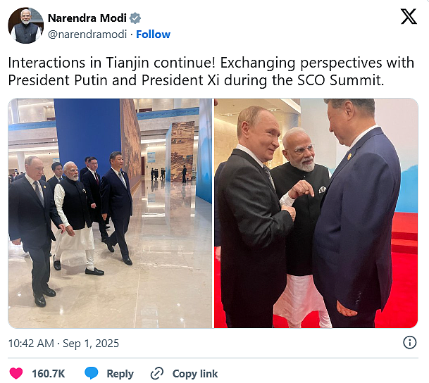 莫迪拉手普京、习近平!三巨头笑开怀,对特朗普释强烈讯号(视频/组图) - 2