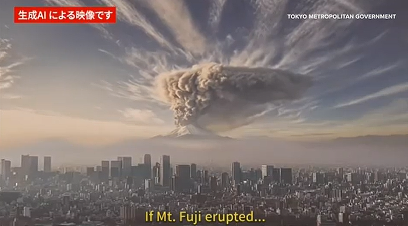 富士山喷发？火山灰2小时淹没东京！日本政府公开发布预警视频（组图） - 3