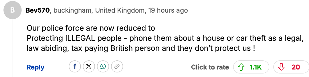 为了保护难民,英国警察暴力镇压英国人,英国人怒:难民住酒店买名牌还性骚扰,我们才是弱势群体!(组图) - 16