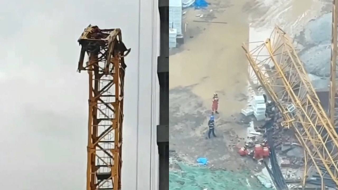 成都在建地盘塔吊坍塌酿5死！地面遗大量残骸，当局：已封停（视频/组图） - 1