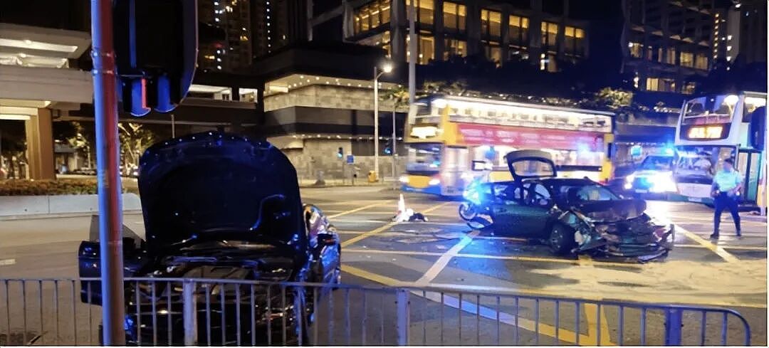 香港资深男星遭遇车祸，车身受损气囊弹出，曾2年无收入（组图） - 3