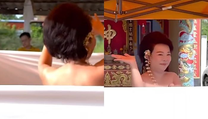 泰女总理下台!前女议员寺庙前全裸献舞,还愿影片曝光(视频/组图) - 1