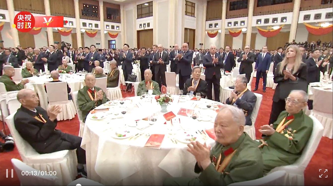 抗战胜利80周年招待会，习近平坚持和平发展道路，普京金正恩同席（组图） - 4