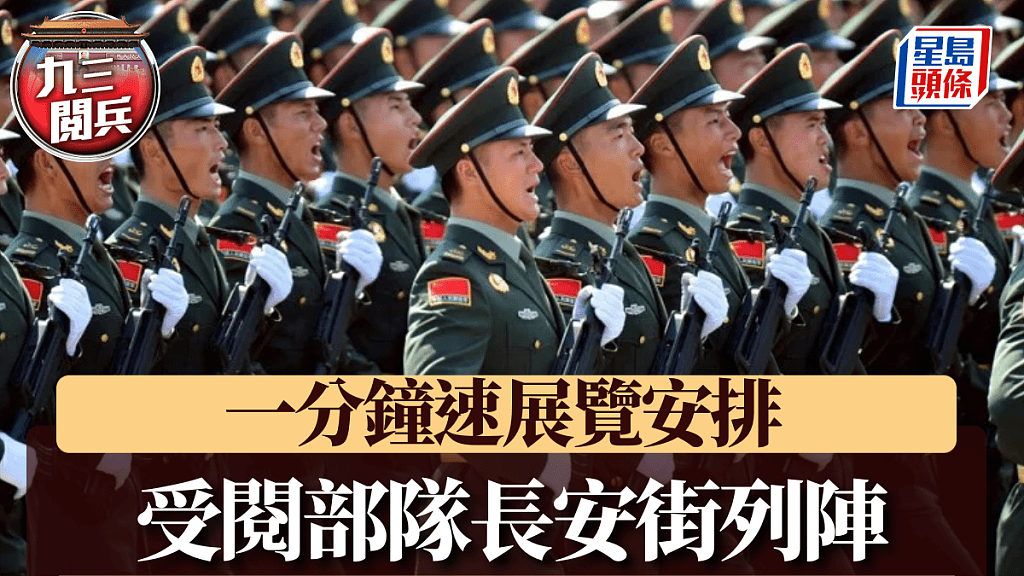 九三阅兵1分钟速览：直升机空中护旗梯队将率先通过广场，附抗战活动纪念流程表（组图） - 1