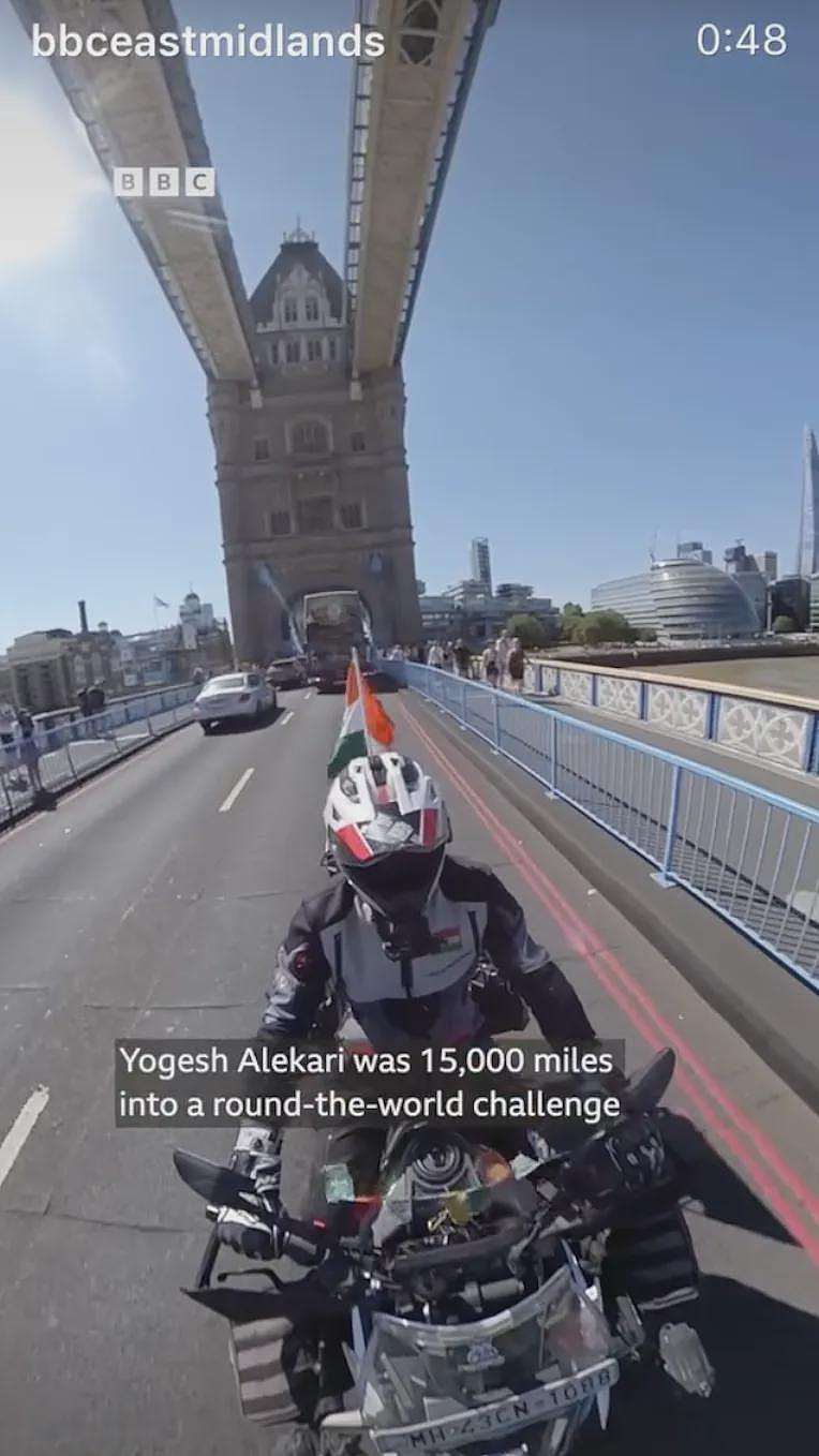 印度小哥摩旅众多国家相安无事，结果在英国被偷了车？！痛斥：英国治安连印度都不如（组图） - 2